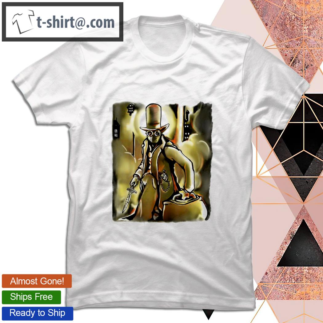 Steampunk Serial Killer Shirt Jack The Ripper Graphic Tee T-shirt