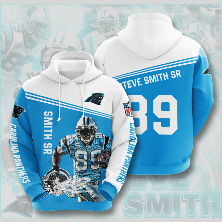 Steve Smith Carolina Panthers Carolina Panthers 3D Hoodie Sweatshirt.png