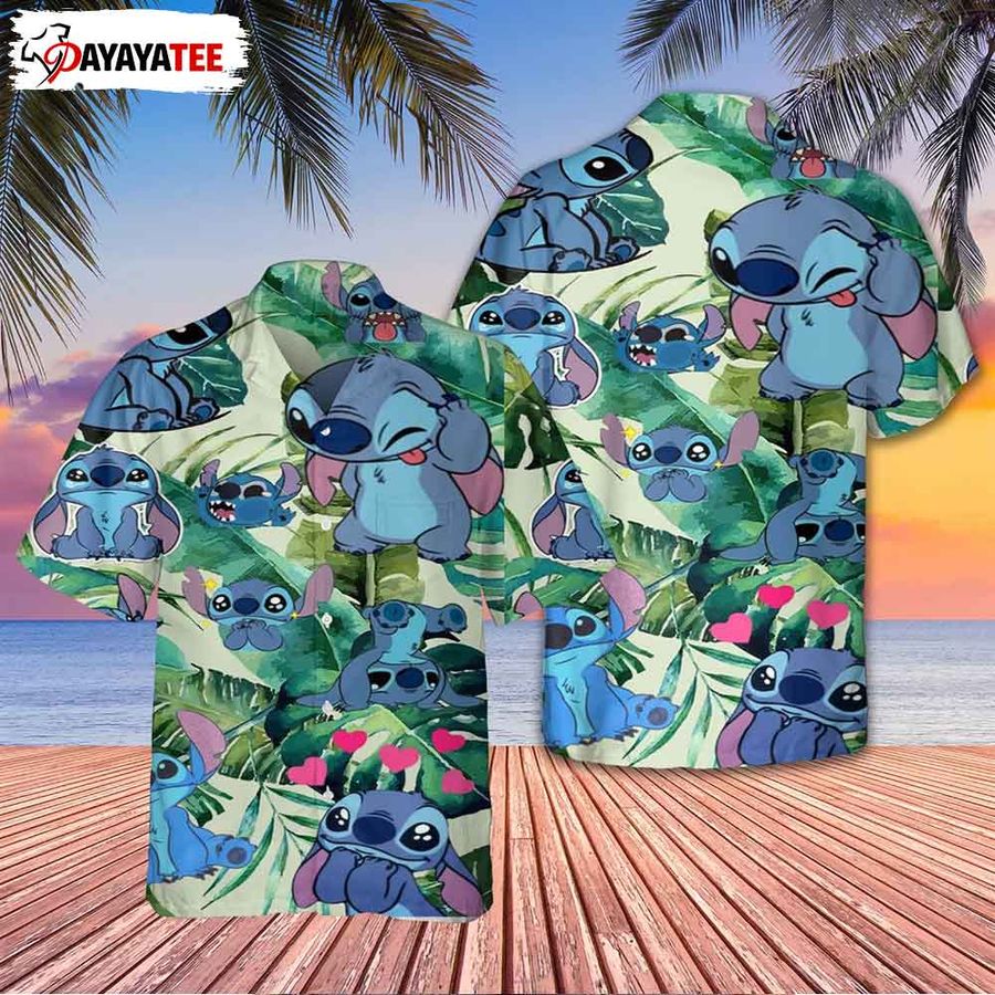 Stitch Hawaiian Beach Shirt Summer Holiday