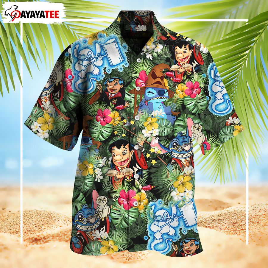Stitch Lilo Harry Potter Hawaiian Shirt Hot Summer Tropical Limited Edition