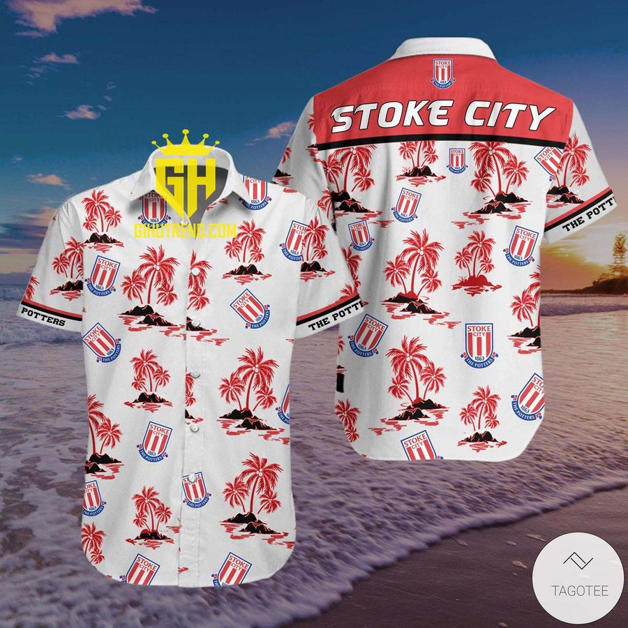 Stoke City FC Hawaiian Shirt And Hawaiian Shorts