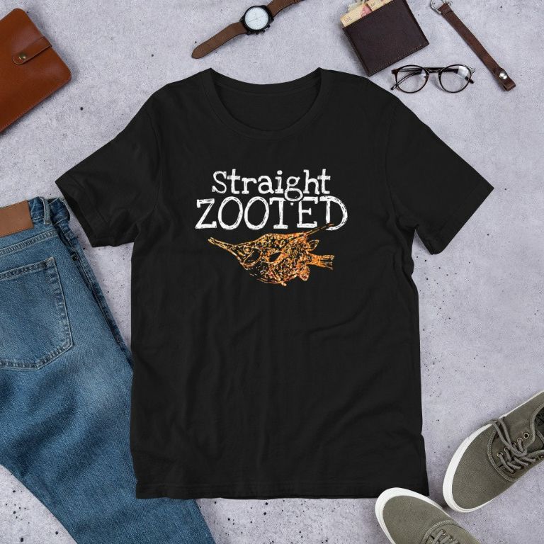 Straight Zooted – Fish Fishing Funny Fisherman Short-Sleeve Unisex T-Shirt