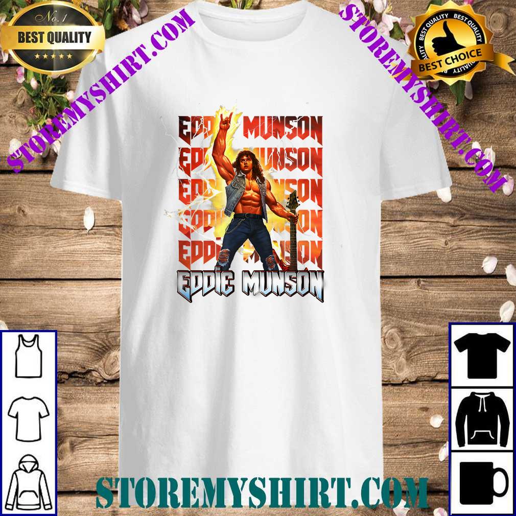 Stranger Things 4 Eddie Munson Lightning Stack T-Shirt
