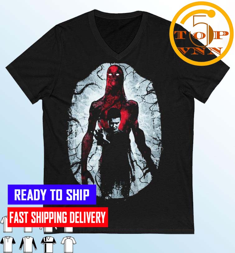 Stranger Things 4 Eleven &amp Vecna Silhouette Fans Gifts Shirt