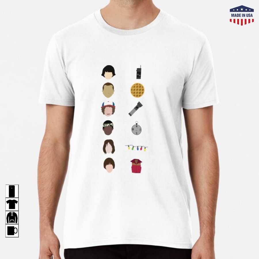 Stranger Things - Icon Set Premium T-Shirt