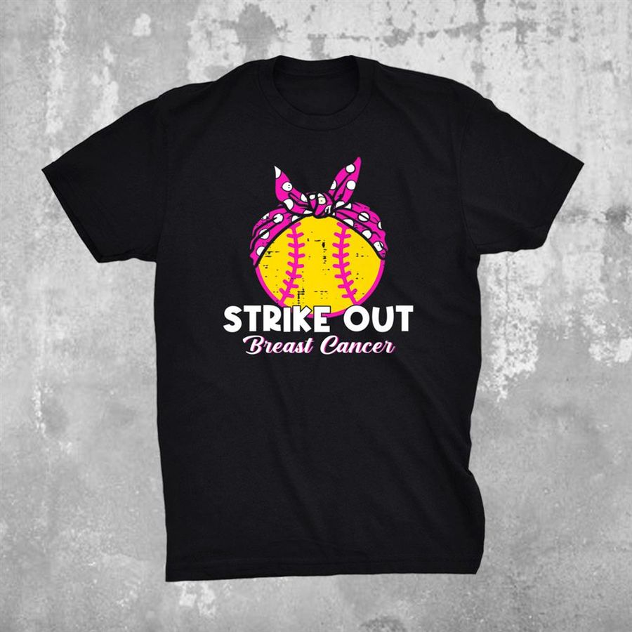 Strike Out Breast Cancer Awareness Softball Baseball Fighter Shirt