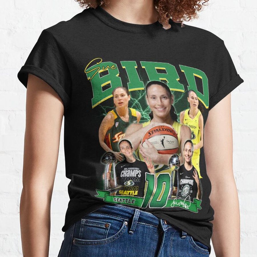 Sue Bird Legend Basketball 3000 Assists Signature Vintage Retro 80s 90s Bootleg Rap Style Classic T-Shirt - 5208-p989