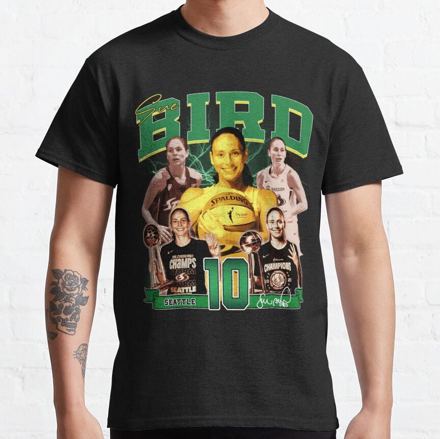 Sue Bird Legend Basketball 3000 Assists Signature Vintage Retro 80s 90s Bootleg Rap Style Classic T-Shirt - 6190-p989