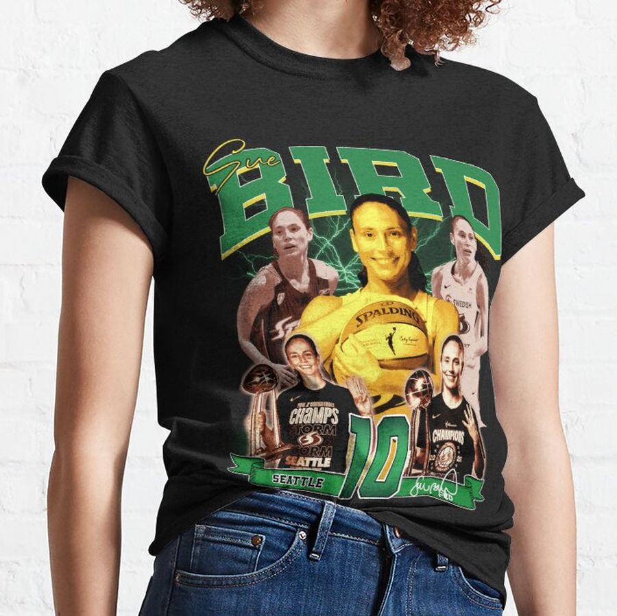 Sue Bird Legend Basketball 3000 Assists Signature Vintage Retro 80s 90s Bootleg Rap Style Classic T-Shirt - 9368-p989