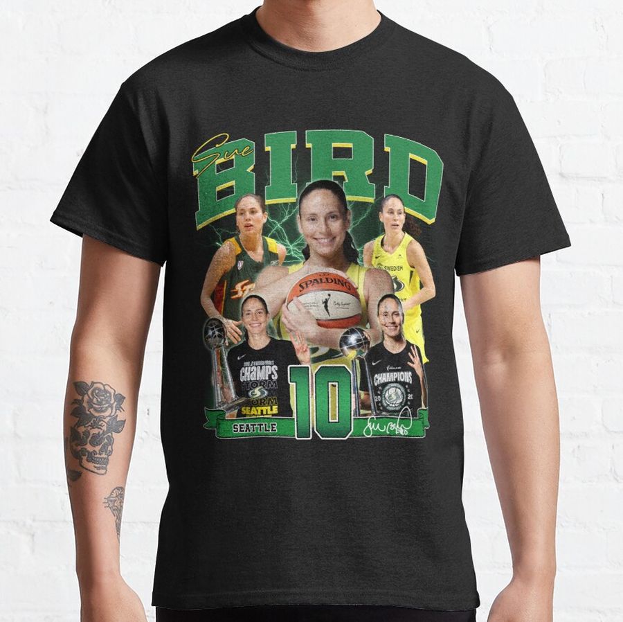Sue Bird Legend Basketball 3000 Assists Signature Vintage Retro 80s 90s Bootleg Rap Style Classic T-Shirt - 9433-p989