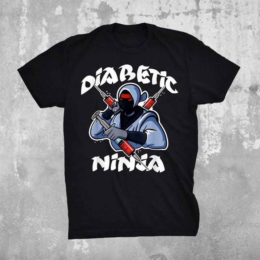 Support T1d Diabetic Ninja Type 1 Diabetes Awareness Month Shirt