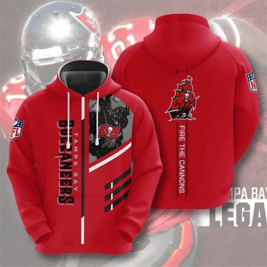 Tampa Bay Buccaneers 3D Hooded Pocket Pullover Hoodie Perfect Gift