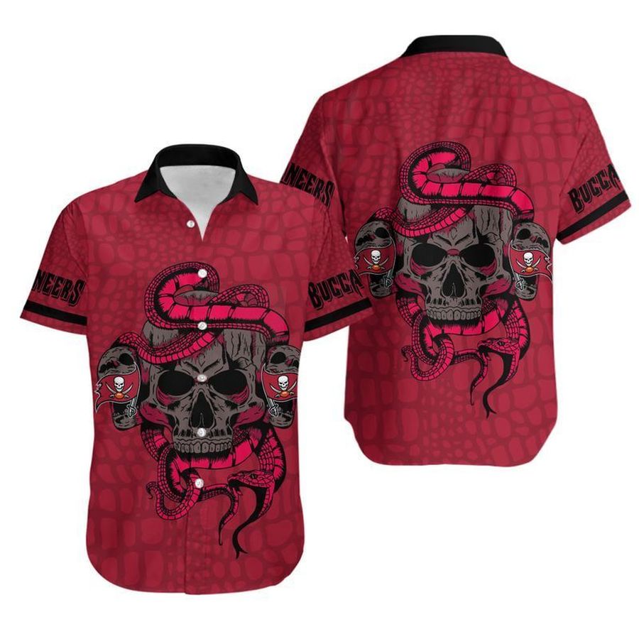 Tampa Bay Buccaneers Snake And Skull Hawaii Shirt and Shorts Summer Collection H97