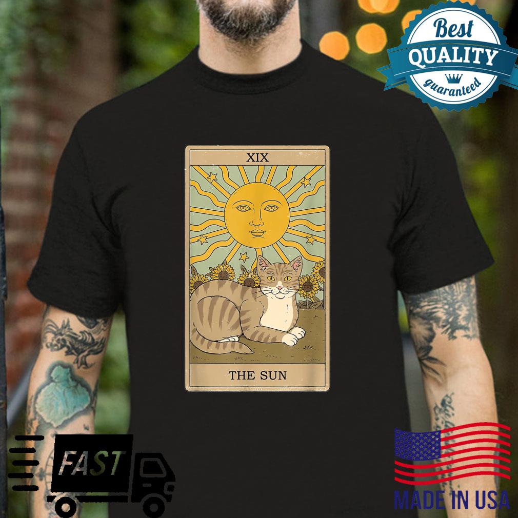 Tarot Card The Sun And Cat Cosmic Cats Shirt