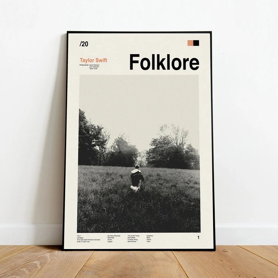 Taylor Swift Folklore Poster