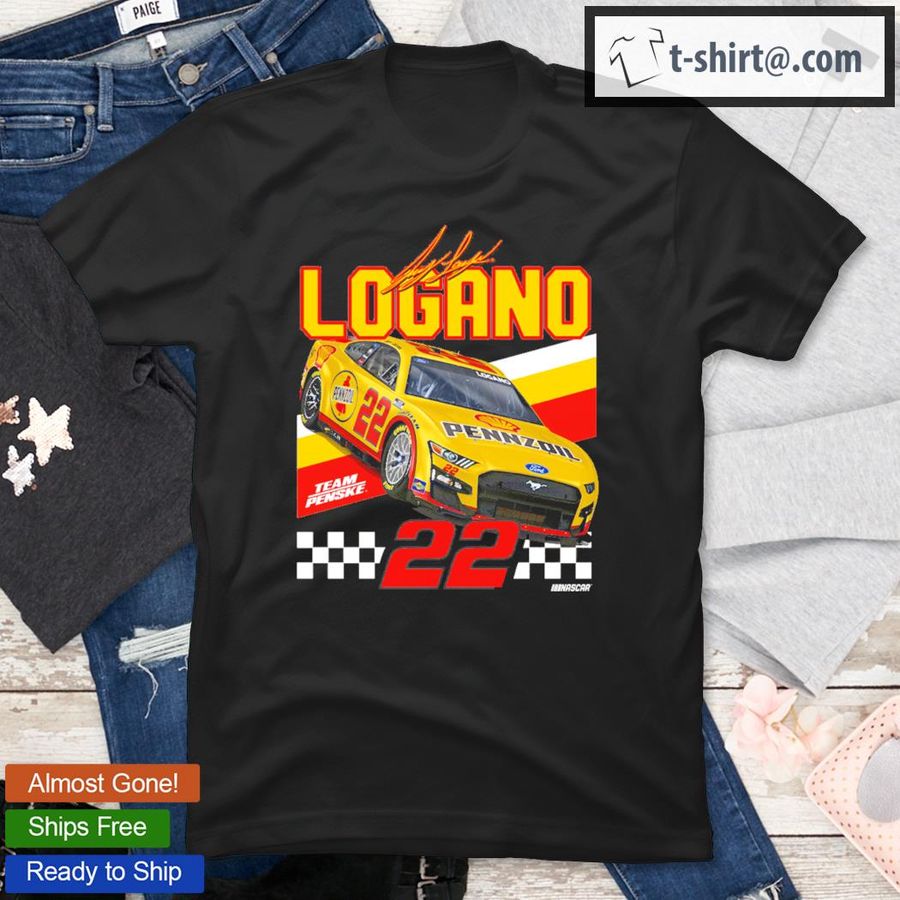 Team Penske Shell Pennzoil Front Runner Joey Logano T-Shirt
