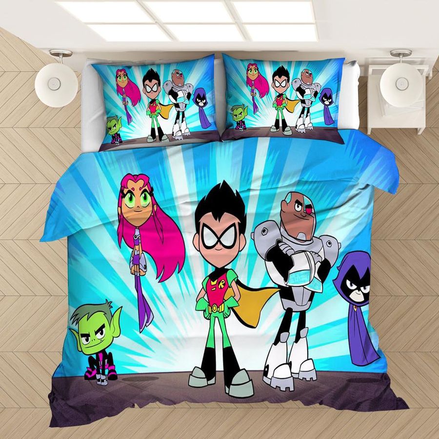 Teen Titans Go #1 Duvet Cover Quilt Cover Pillowcase Bedding