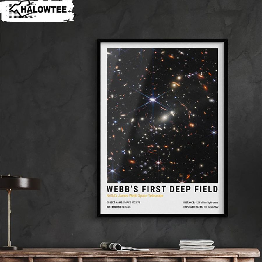 Telescope First Images James Webb Poster NASA James Webb Telescope Poster NASA Webbs First Deep Field Wall Decor