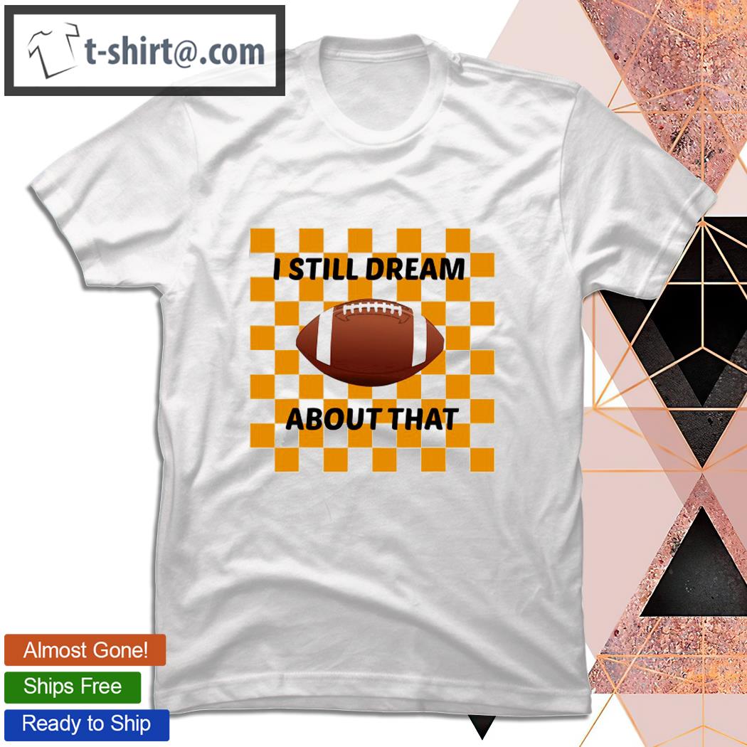 Tennessee Checkerboard Orange White Football T-shirt