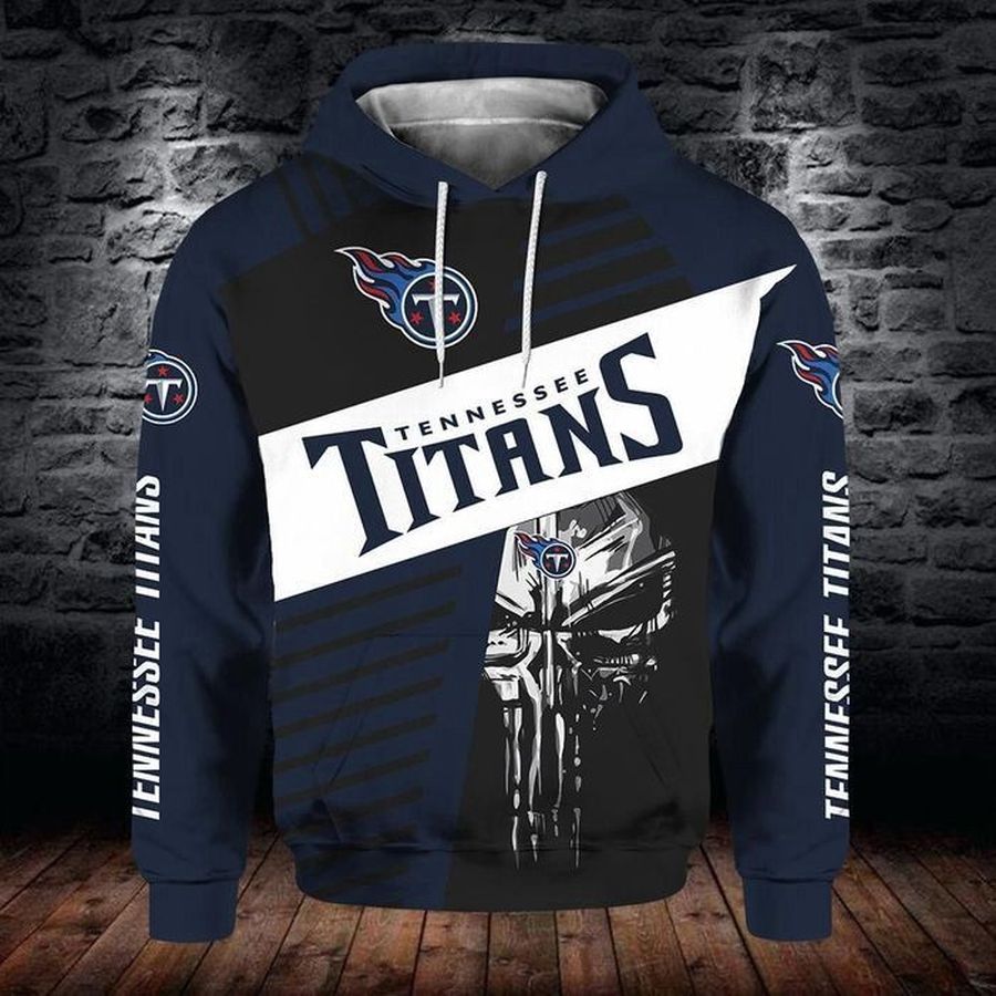 Tennessee Titans 3D Hooded Pocket Pullover Hoodie Perfect Gift