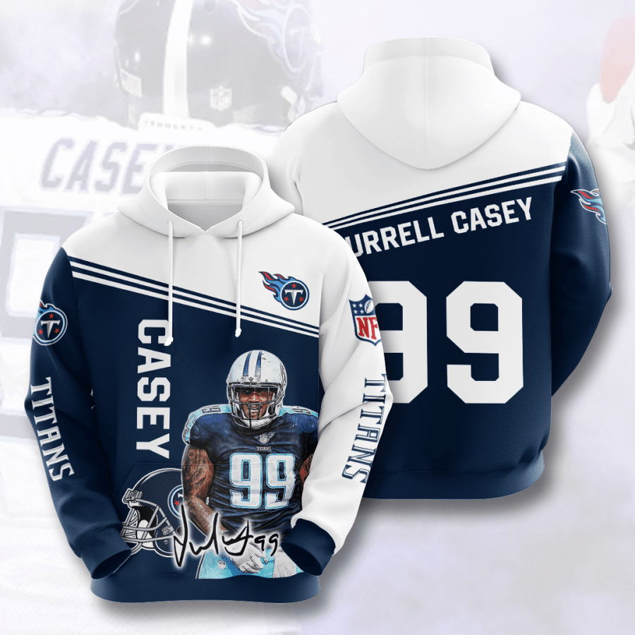 Tennessee Titans Jurrell Casey 3D Hoodie Sweatshirt For Fans Men Women All Over Printed Hoodie