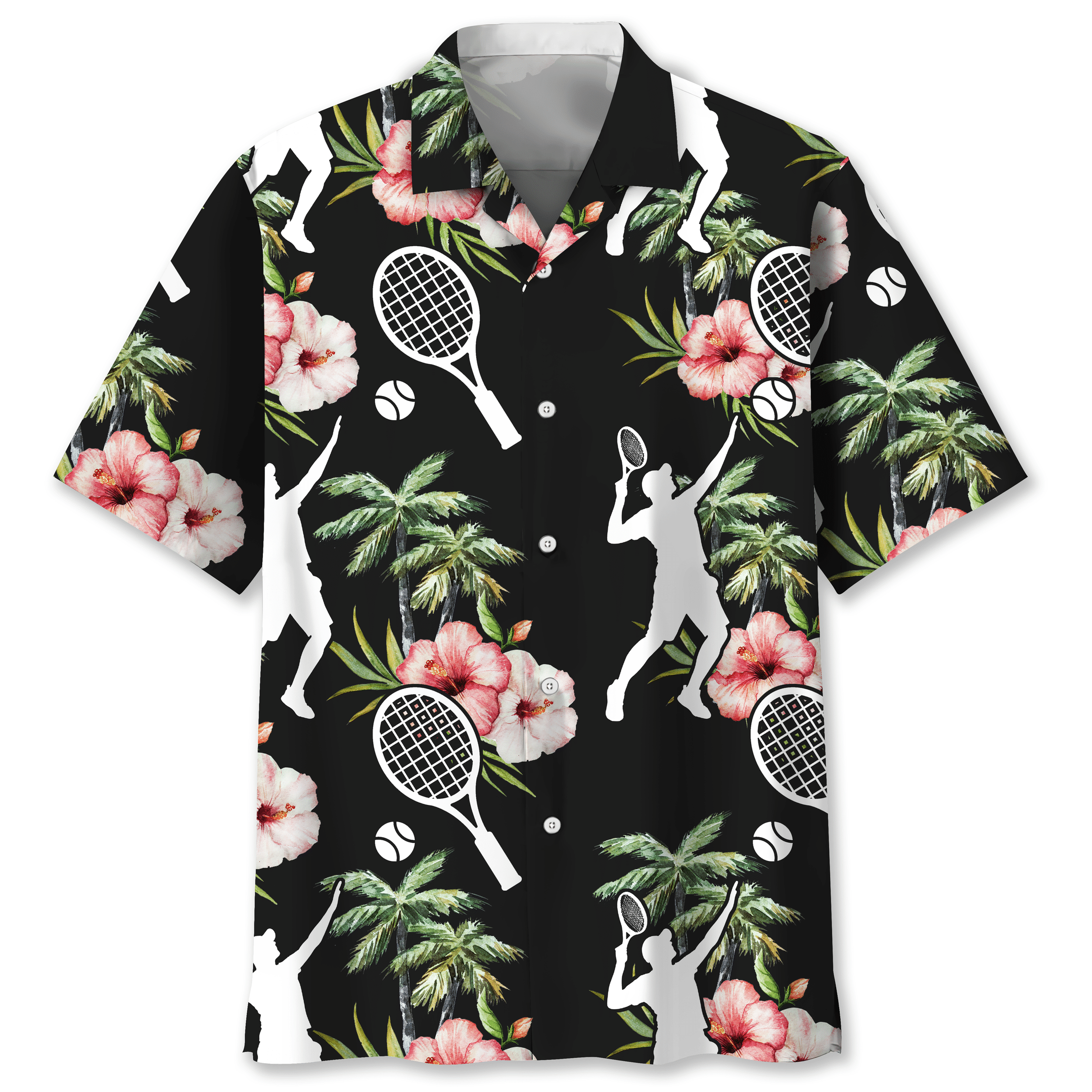 Tennis Nature Flower Hawaiian Shirt