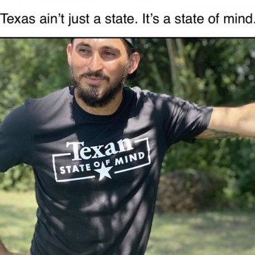 Texan state of mind shirt