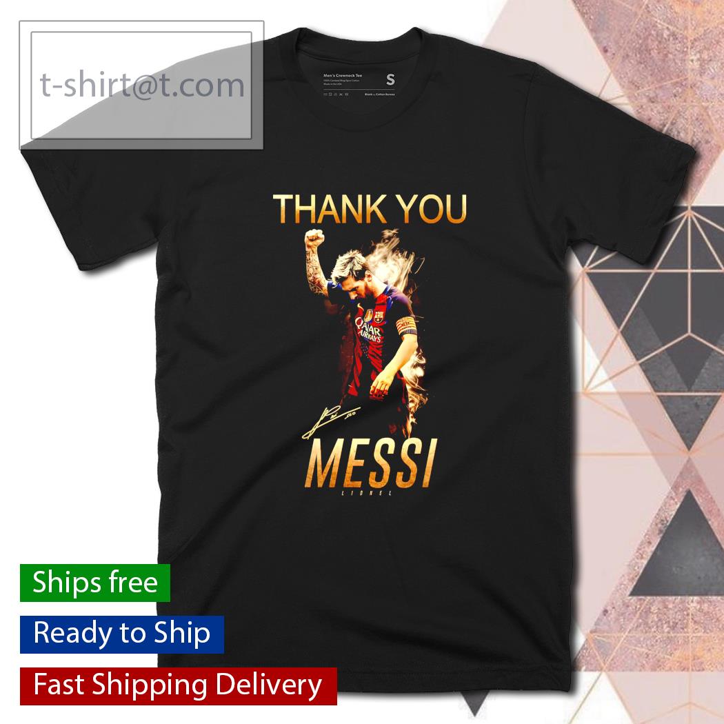 Thank you Messi Lionel signature T-shirt