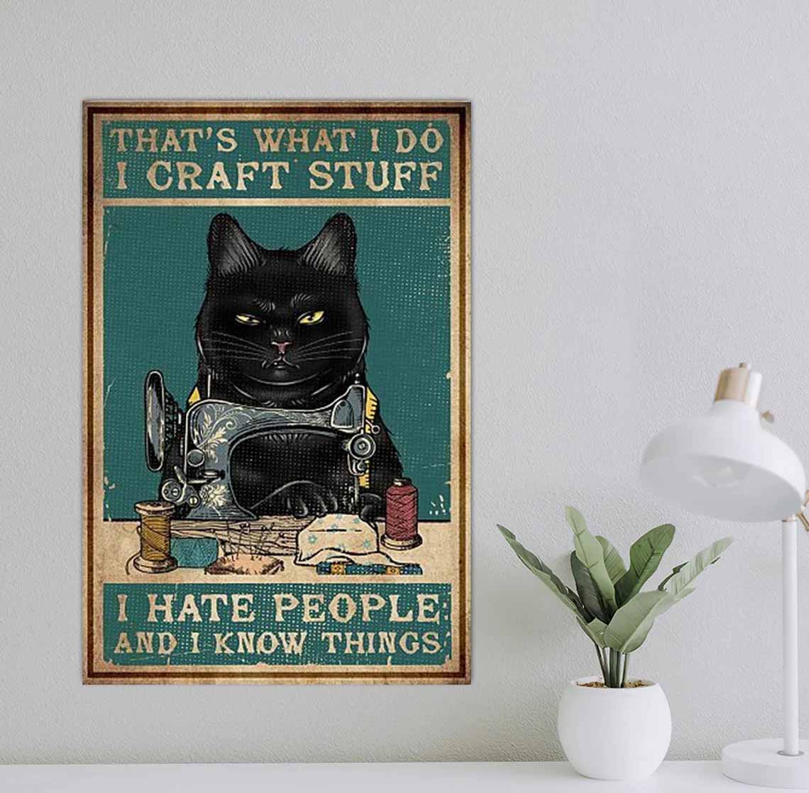 That’s What I Do Craft Stuff I Hate People And I Know Things Poster
