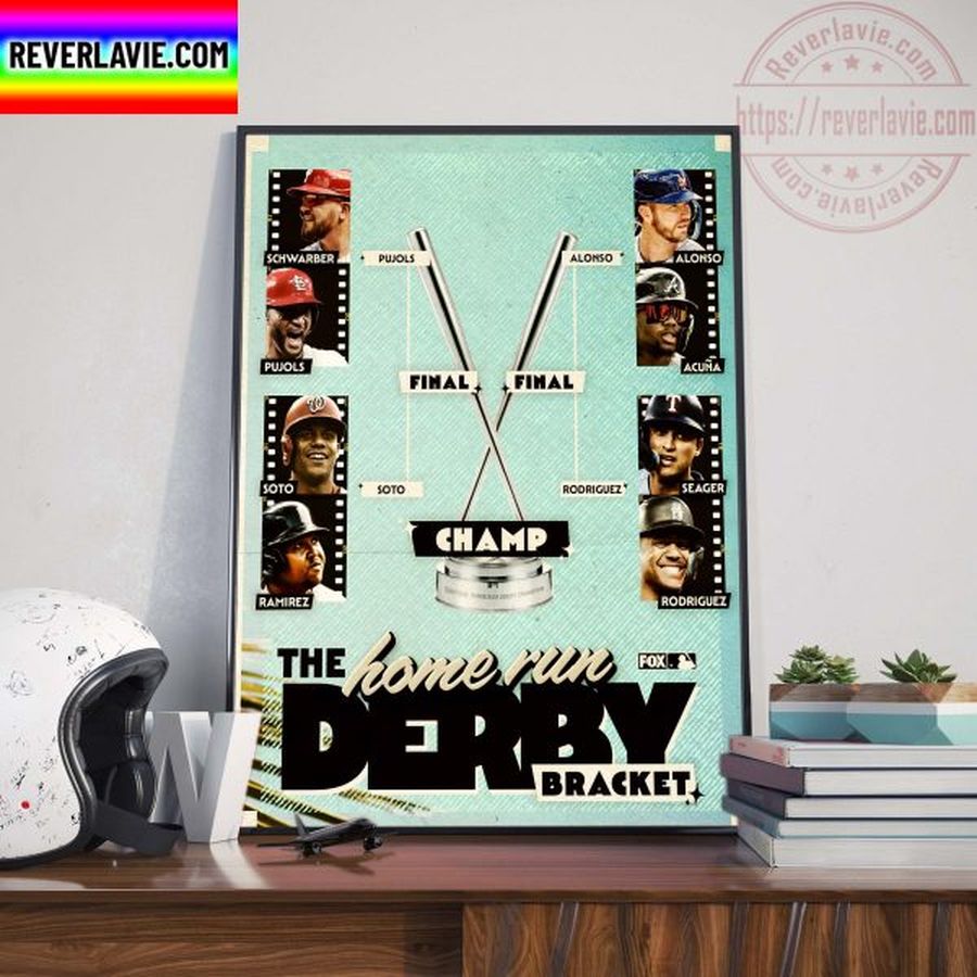 The 2022 Home Run Derby Bracket Champions Home Decor Poster Canvas