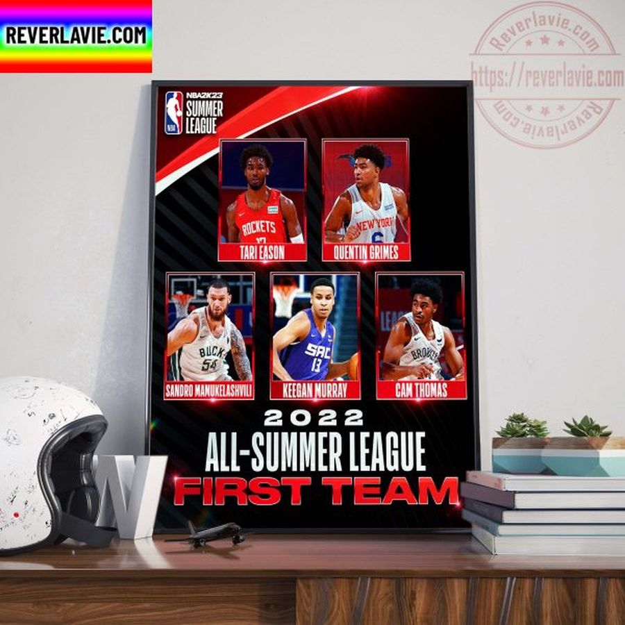 The 2022 NBA 2K23 Summer League All Summer League First Team Home Decor Poster Canvas