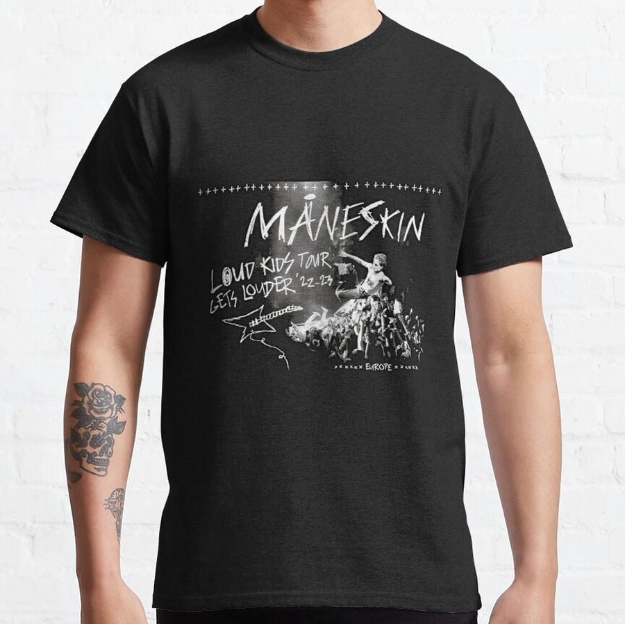 the best art and logo Måneskin band + t-shirt Classic T-Shirt