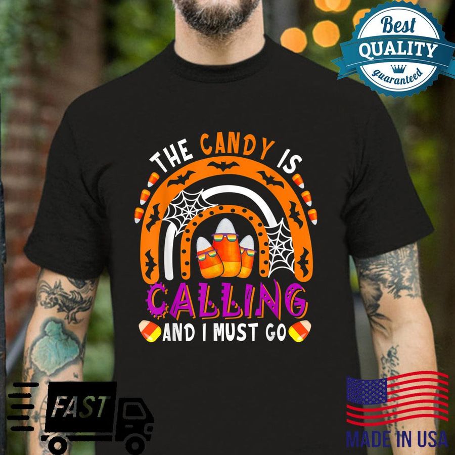 The Candy Is Calling I Go Three Candy Corns Sunglasses Shirt
