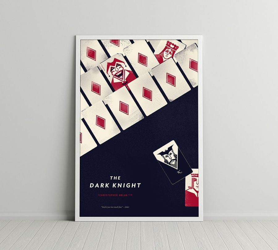 The Dark Knight Movie Poster  Christopher Nolan  The Dark Knight minimalist movie poster  TDK alternative film print-1