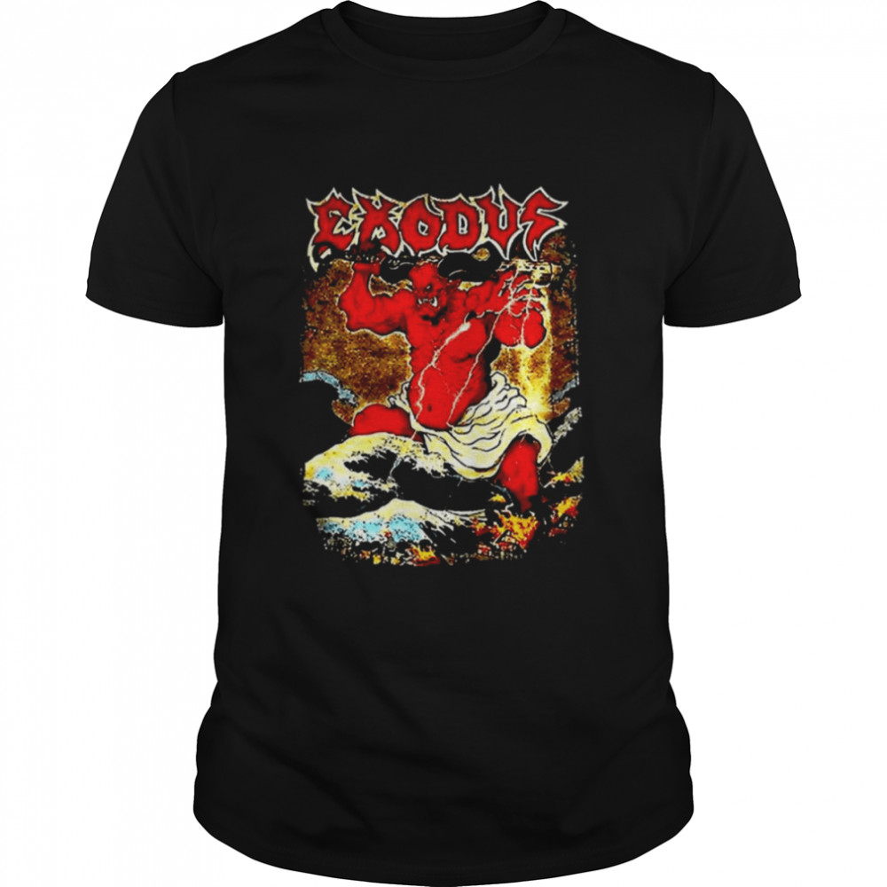 The Evil Animated Graphic Exodus Rock Band shirt