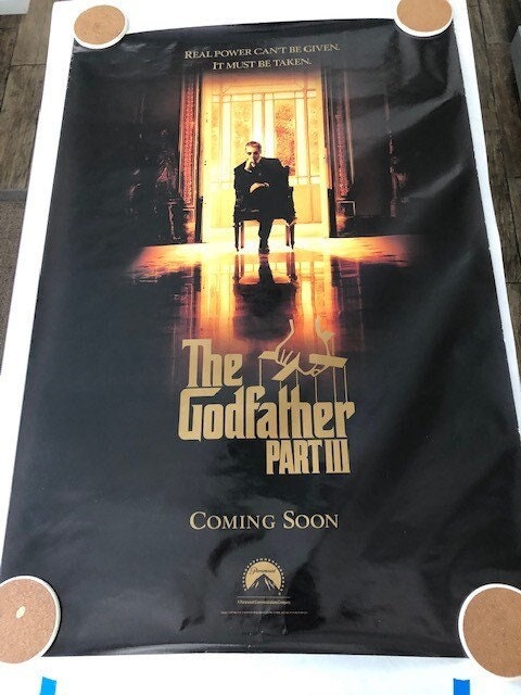The Godfather Part lll Coming Soon original movie theatre poster