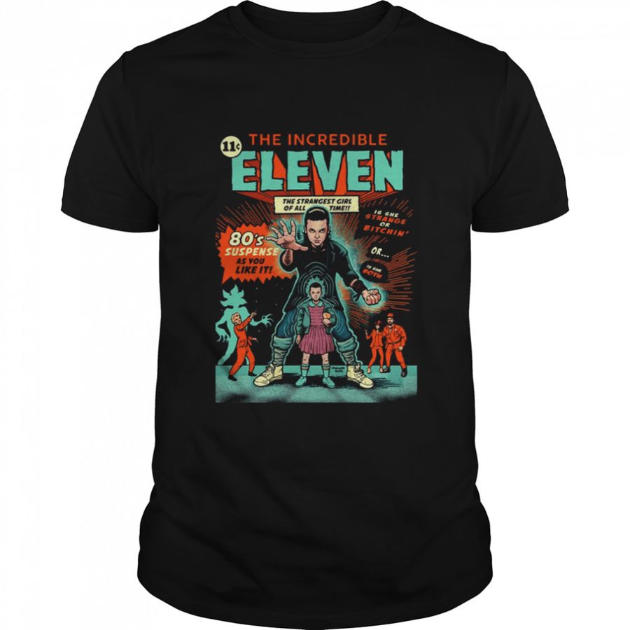 The Incredible Eleven Stranger Things 80s Art shirt