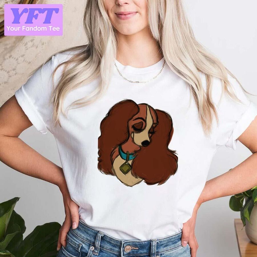 The Lady Cute Face Lady And The Tramp Unisex T-Shirt