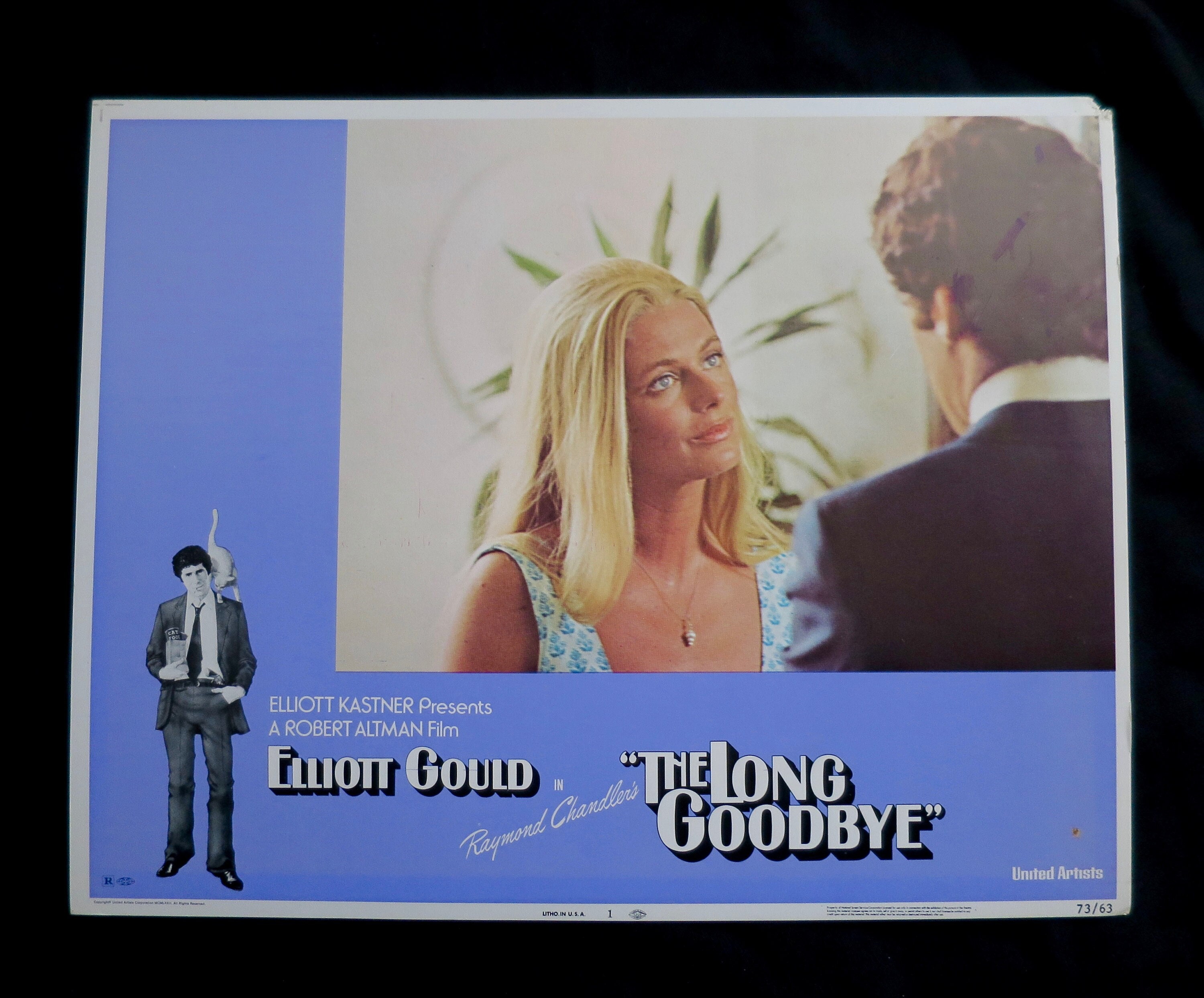 THE LONG GOODBYE - 1973 Orig Lobby Card Set of 8 Cards 11x14 Ea- Set in Fine Cond - Elliott Gould is Philip Marlowe in Altman Classic!