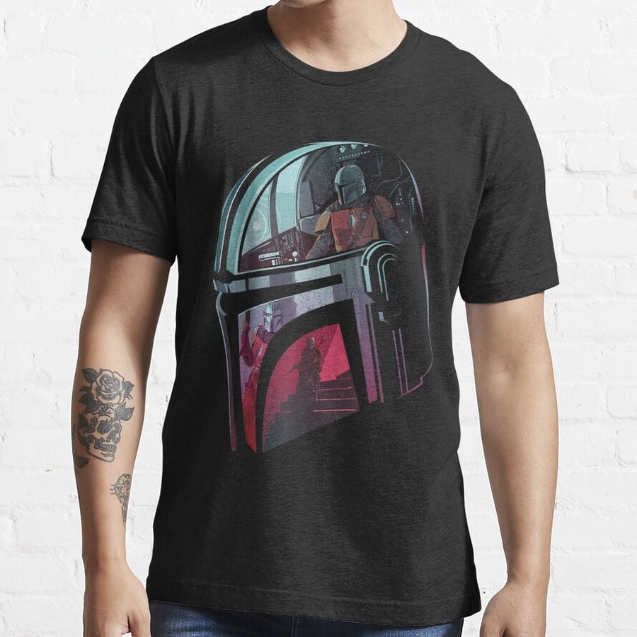 The Mandal Helmet Scene Fill Essential T-Shirt