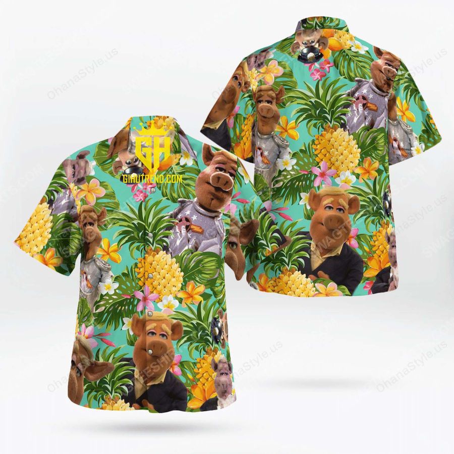The muppet show link hogthrob tropical hawaiian Shirt And Hawaiian Shorts