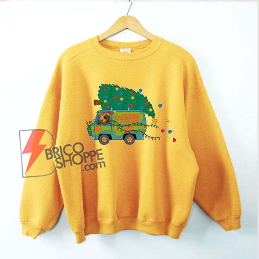 The Mystery Machine Scooby Doo Christmas – Scooby Doo Christmas Sweatshirt – Funny Christmas Sweatshirt