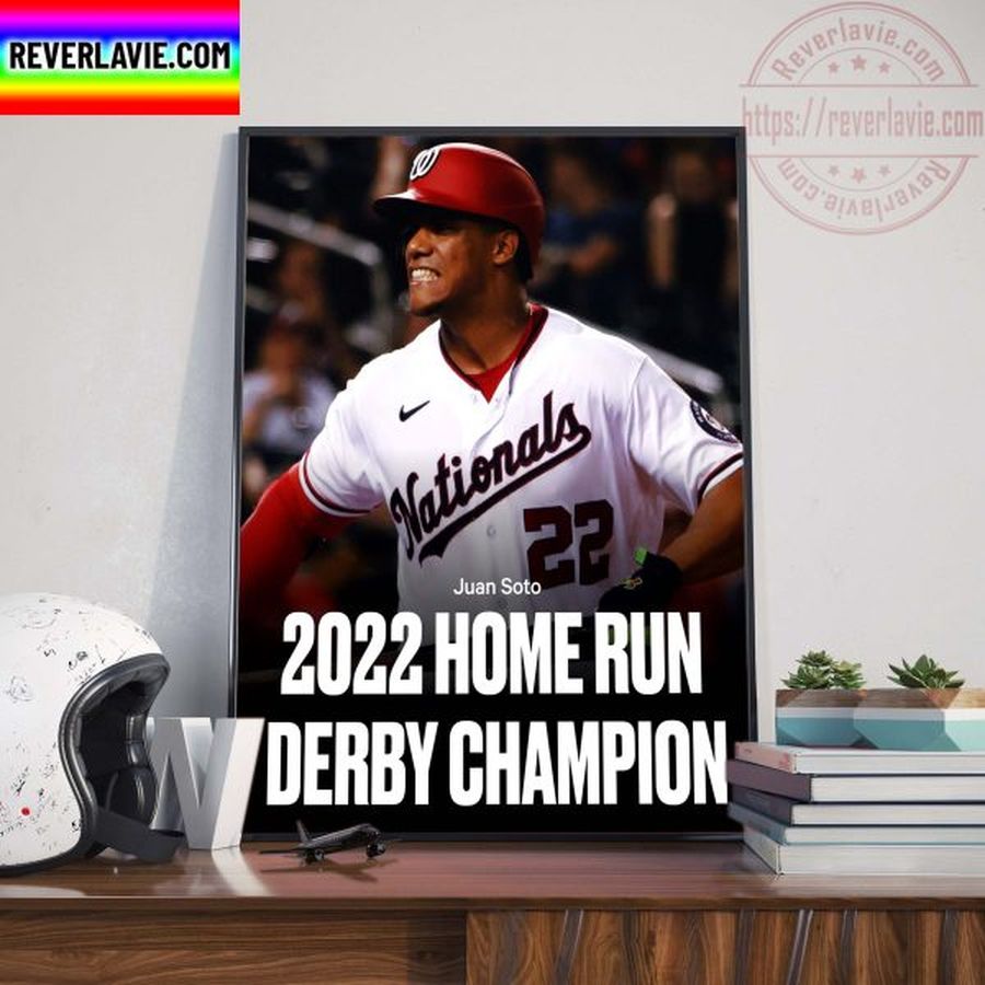 The New 2022 Home Run Derby Champs Is Juan Soto Home Decor Poster Canvas