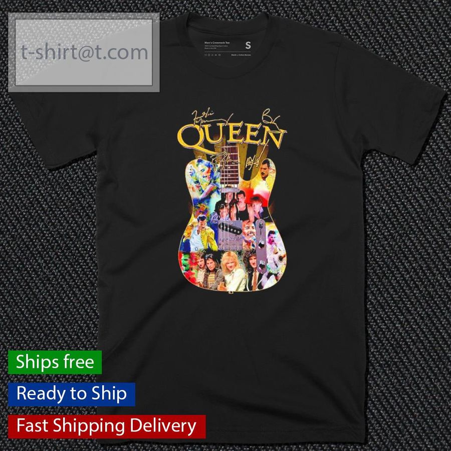 The Queen Band Members Guitar Signatures Shirt