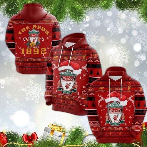 The Reds Since 1982 Liverpool Football Club Ugly Christmas 3D Hoodie