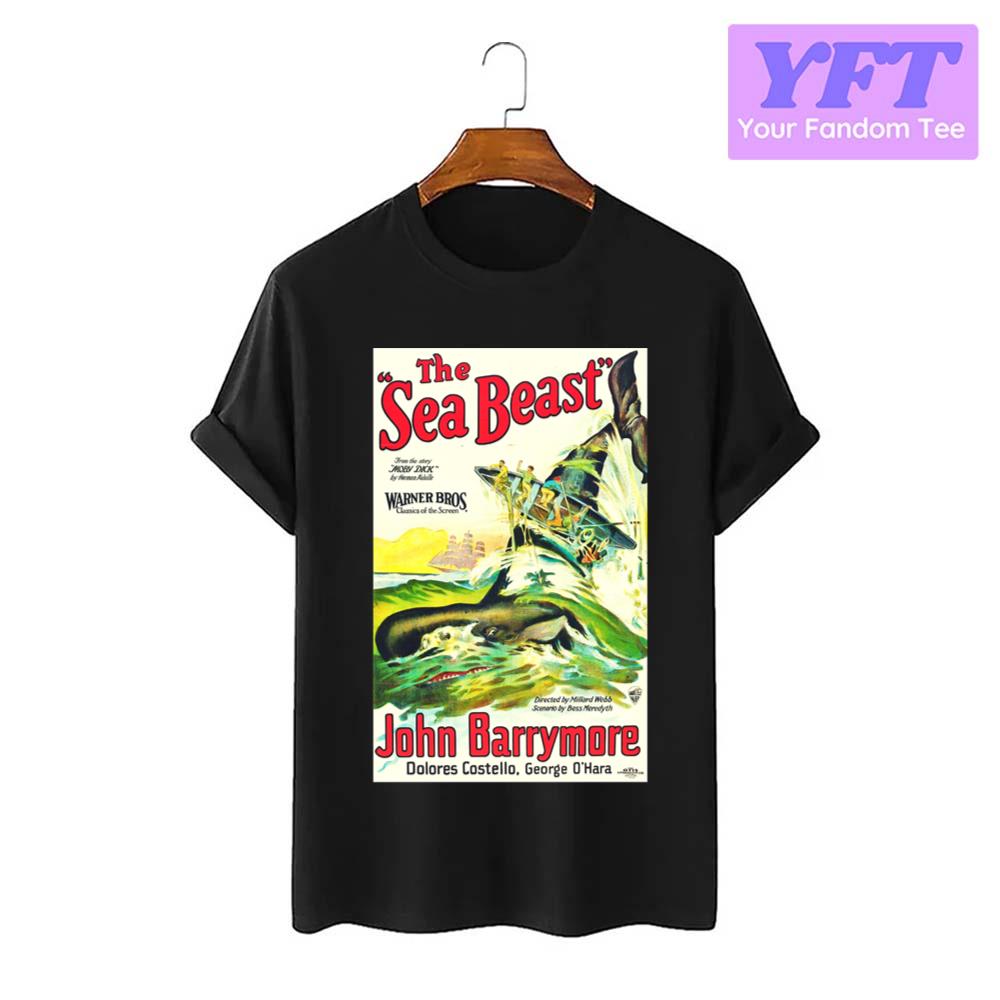 The Sea Beast 1926 Retro Vintage Horror Film Unisex T-Shirt