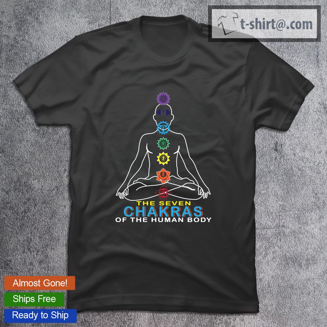 The seven chakras of the human body shirt