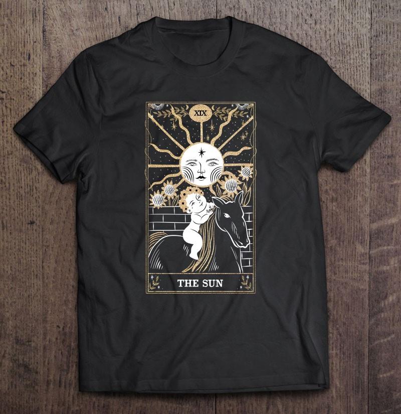 The Sun Tarot Card Dark Academia Aesthetic Clothing Witch T-shirt