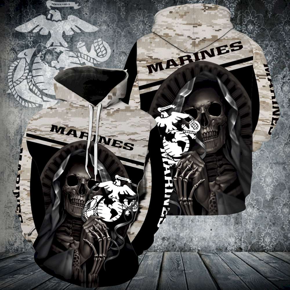 The United States Marines New All Over Print V1267 Hoodie