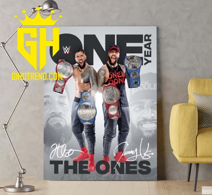 The Usos Historic Mack Down Tag Team Championship reign began Poster Canvas